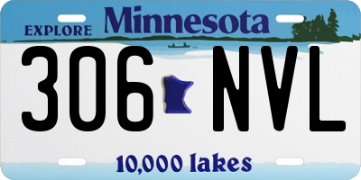 MN license plate 306NVL