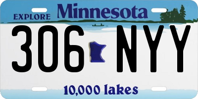 MN license plate 306NYY