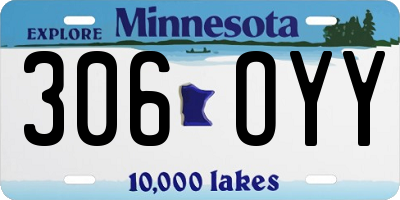 MN license plate 306OYY