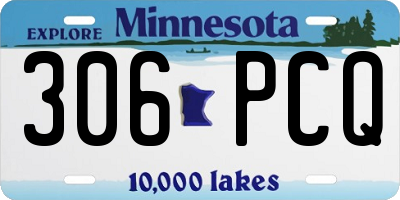MN license plate 306PCQ