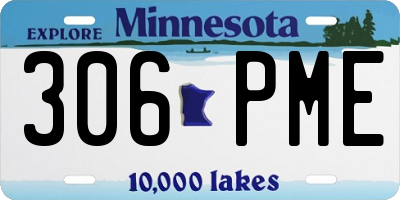 MN license plate 306PME