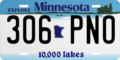 MN license plate 306PNO