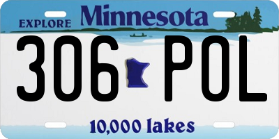 MN license plate 306POL