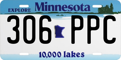 MN license plate 306PPC