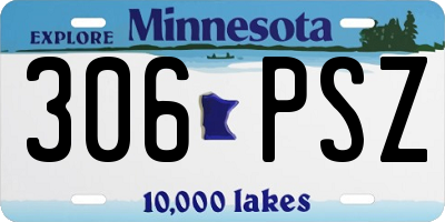 MN license plate 306PSZ