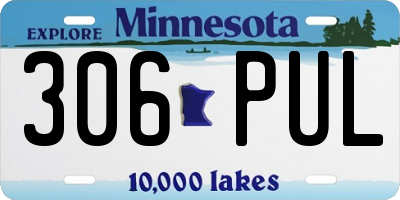 MN license plate 306PUL