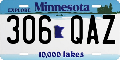 MN license plate 306QAZ