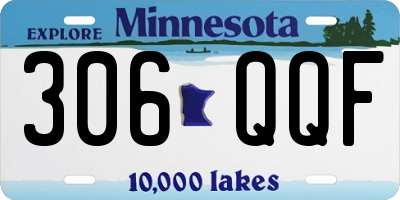 MN license plate 306QQF