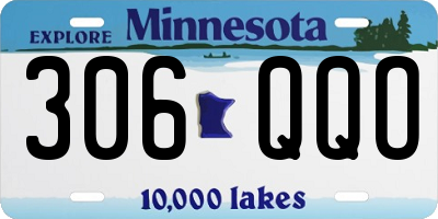 MN license plate 306QQO