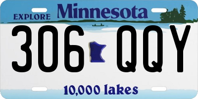 MN license plate 306QQY
