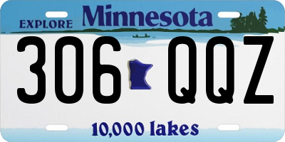 MN license plate 306QQZ