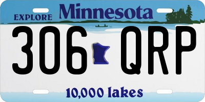 MN license plate 306QRP