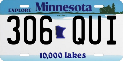 MN license plate 306QUI