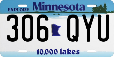 MN license plate 306QYU