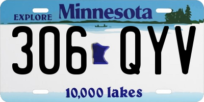 MN license plate 306QYV