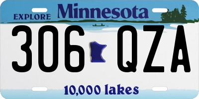 MN license plate 306QZA