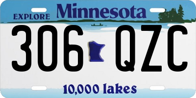 MN license plate 306QZC