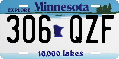 MN license plate 306QZF