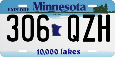MN license plate 306QZH