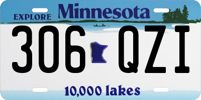MN license plate 306QZI