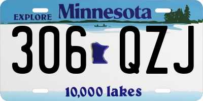 MN license plate 306QZJ