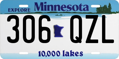 MN license plate 306QZL