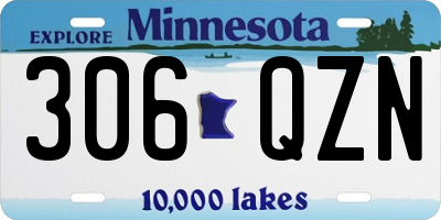 MN license plate 306QZN