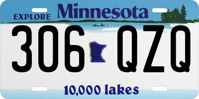 MN license plate 306QZQ