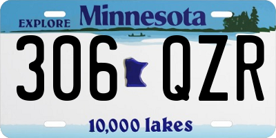 MN license plate 306QZR