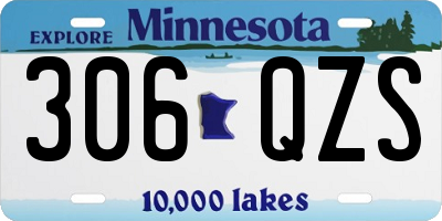 MN license plate 306QZS