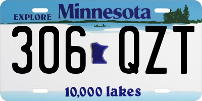 MN license plate 306QZT