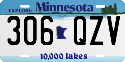 MN license plate 306QZV