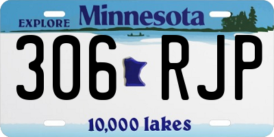 MN license plate 306RJP