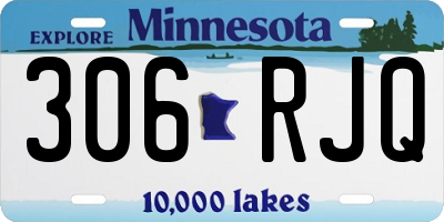MN license plate 306RJQ