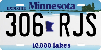 MN license plate 306RJS