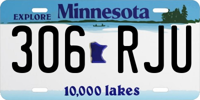 MN license plate 306RJU