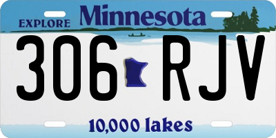 MN license plate 306RJV