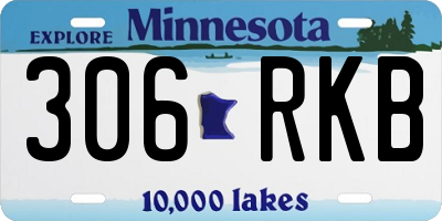 MN license plate 306RKB