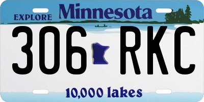 MN license plate 306RKC