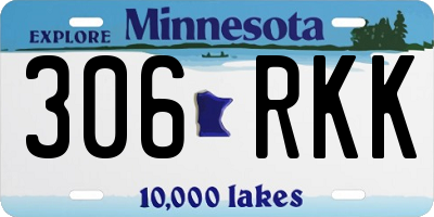 MN license plate 306RKK