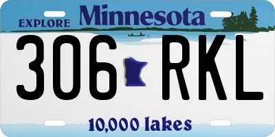 MN license plate 306RKL