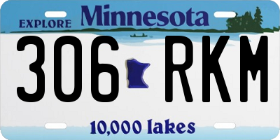 MN license plate 306RKM