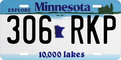 MN license plate 306RKP