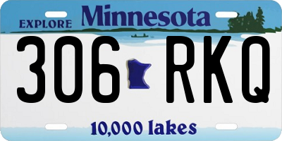MN license plate 306RKQ
