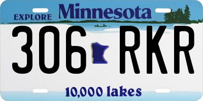MN license plate 306RKR