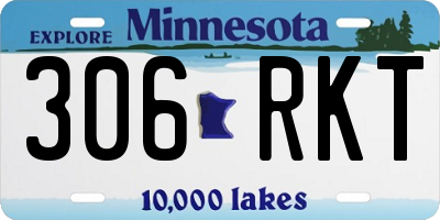 MN license plate 306RKT
