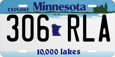MN license plate 306RLA