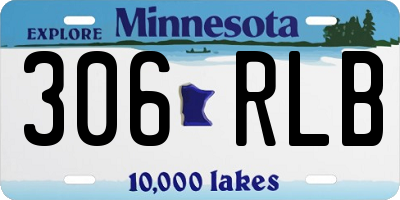 MN license plate 306RLB