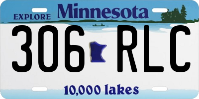 MN license plate 306RLC