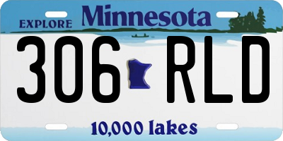 MN license plate 306RLD